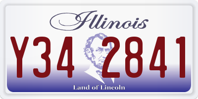 IL license plate Y342841