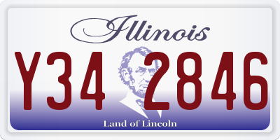 IL license plate Y342846