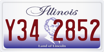IL license plate Y342852