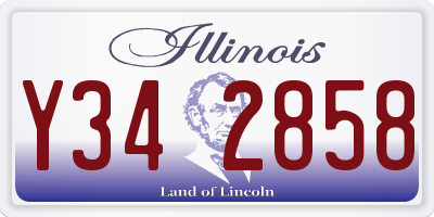 IL license plate Y342858