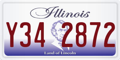 IL license plate Y342872