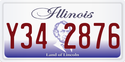 IL license plate Y342876