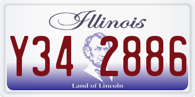 IL license plate Y342886