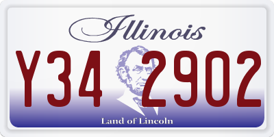 IL license plate Y342902