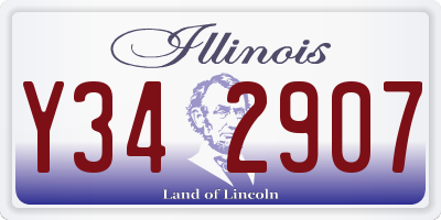 IL license plate Y342907