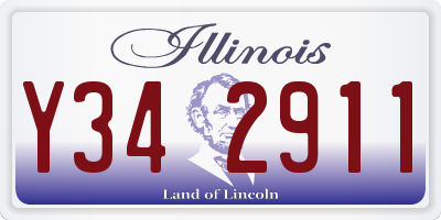 IL license plate Y342911
