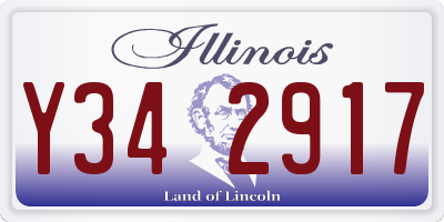 IL license plate Y342917