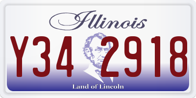 IL license plate Y342918