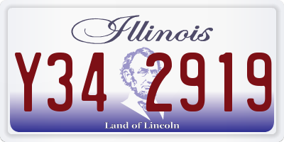 IL license plate Y342919