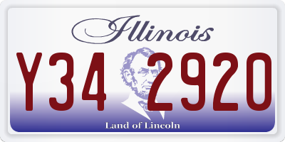 IL license plate Y342920