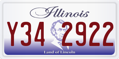 IL license plate Y342922