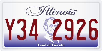 IL license plate Y342926