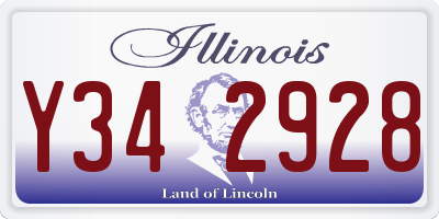 IL license plate Y342928