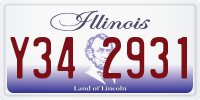 IL license plate Y342931