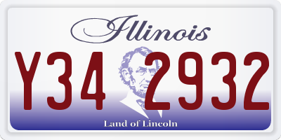IL license plate Y342932