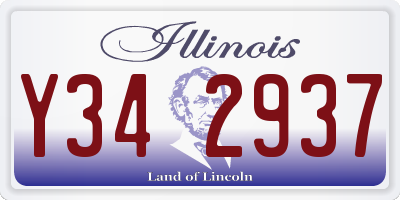 IL license plate Y342937