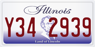 IL license plate Y342939