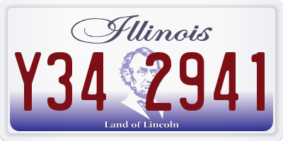 IL license plate Y342941