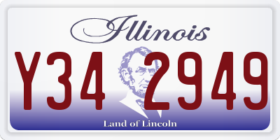 IL license plate Y342949