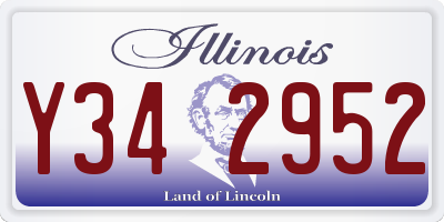 IL license plate Y342952