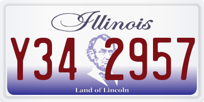 IL license plate Y342957