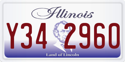 IL license plate Y342960