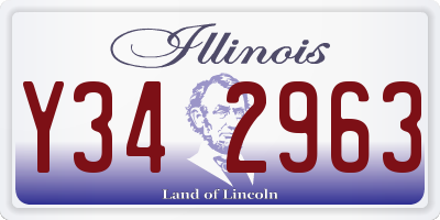 IL license plate Y342963