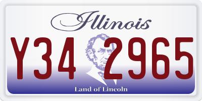 IL license plate Y342965