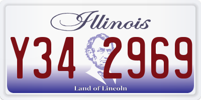 IL license plate Y342969