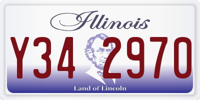 IL license plate Y342970