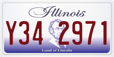 IL license plate Y342971