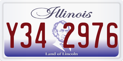 IL license plate Y342976