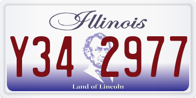 IL license plate Y342977