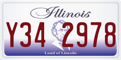 IL license plate Y342978