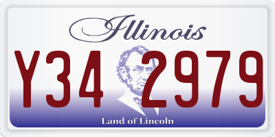 IL license plate Y342979