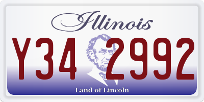IL license plate Y342992