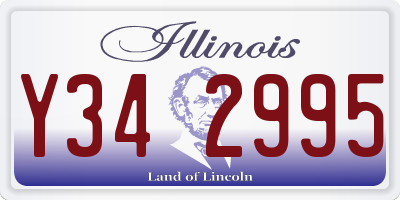 IL license plate Y342995