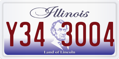 IL license plate Y343004