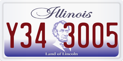 IL license plate Y343005