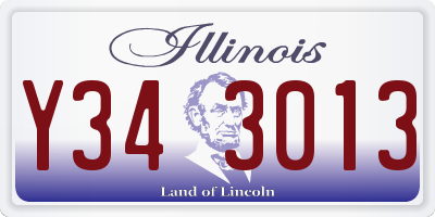 IL license plate Y343013