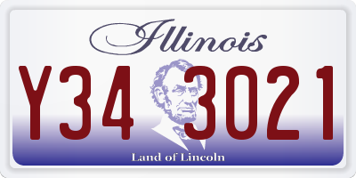 IL license plate Y343021