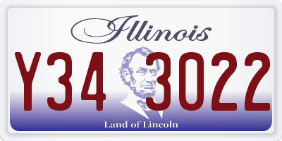 IL license plate Y343022