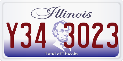 IL license plate Y343023