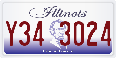 IL license plate Y343024