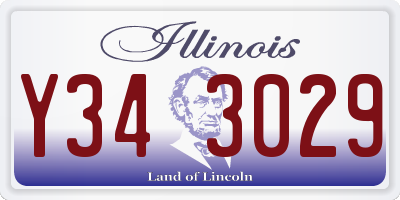 IL license plate Y343029