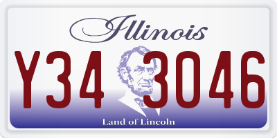 IL license plate Y343046