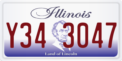 IL license plate Y343047