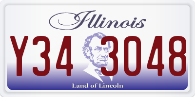 IL license plate Y343048