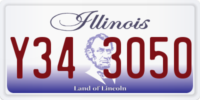 IL license plate Y343050
