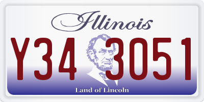 IL license plate Y343051
